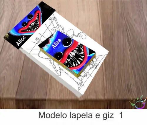 Desenhos de Colorir(caixa com Giz de Cera)