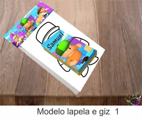 Desenhos de Colorir(caixa com Giz de Cera)