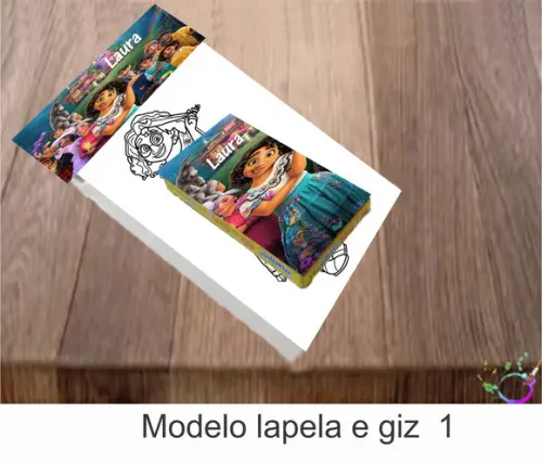 Desenhos de Colorir(caixa com Giz de Cera)