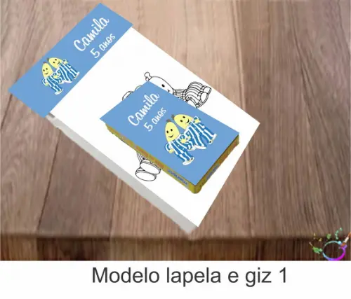 Desenhos de Colorir(caixa com Giz de Cera)