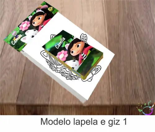 Desenhos de Colorir(caixa com Giz de Cera)