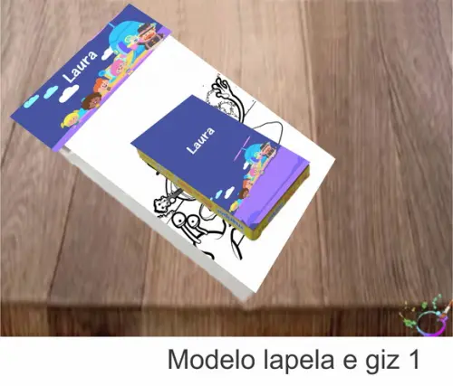 Desenhos de Colorir(caixa com Giz de Cera)