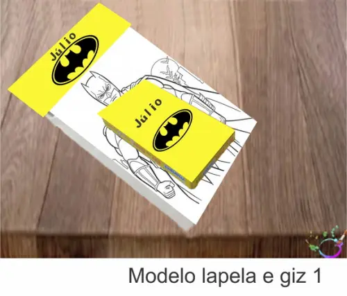 Desenhos de Colorir(caixa com Giz de Cera)- Batman