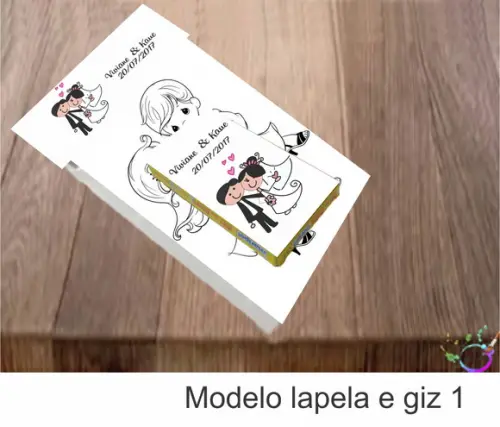 Desenhos de Colorir(caixa com Giz de Cera)- Casal