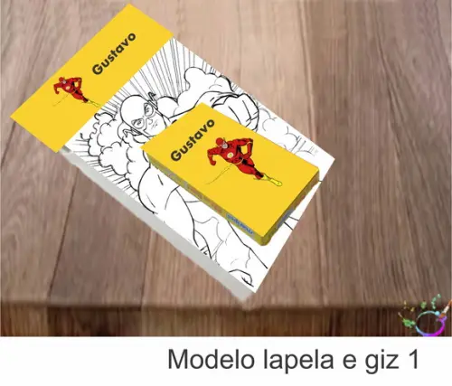 Desenhos de Colorir(caixa com Giz de Cera)- Flash