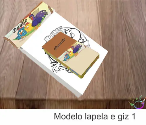 Desenhos de Colorir(caixa com Giz de Cera)- Galinha