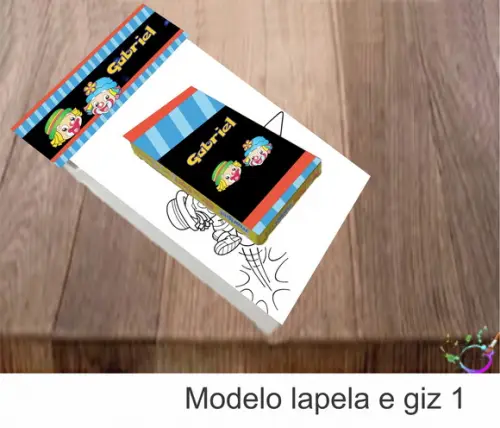Desenhos de Colorir(caixa com Giz de Cera)- Patatí Patatá
