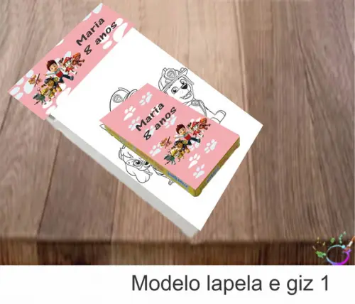 Desenhos de Colorir(caixa com Giz de Cera)- Patrulha Canina