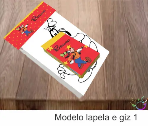 Desenhos de Colorir(caixa com Giz de Cera)- Pateta