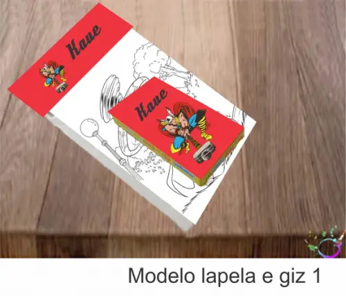 Desenhos de Colorir(caixa com Giz de Cera)- Thor