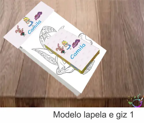Desenhos de Colorir(caixa com Giz de Cera)-alice