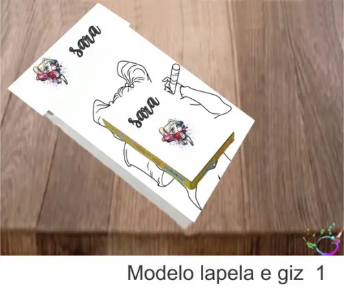 Desenhos de Colorir(caixa com Giz de Cera)-arlequina