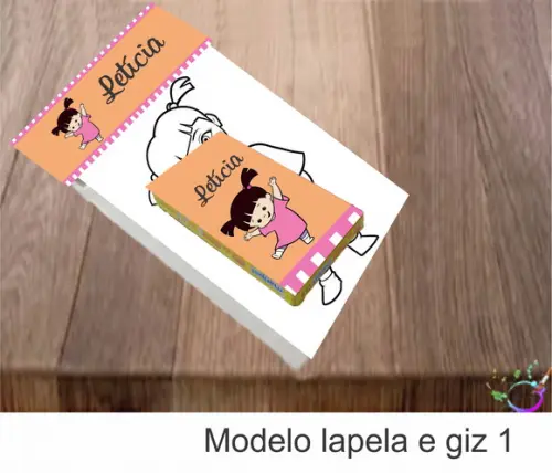 Desenhos de Colorir(caixa com Giz de Cera)-boo