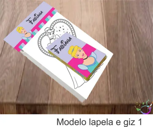 Desenhos de Colorir(caixa com Giz de Cera)-cinderela