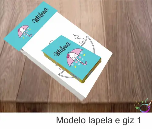 Desenhos de Colorir(caixa com Giz de Cera)-chuva de Amor