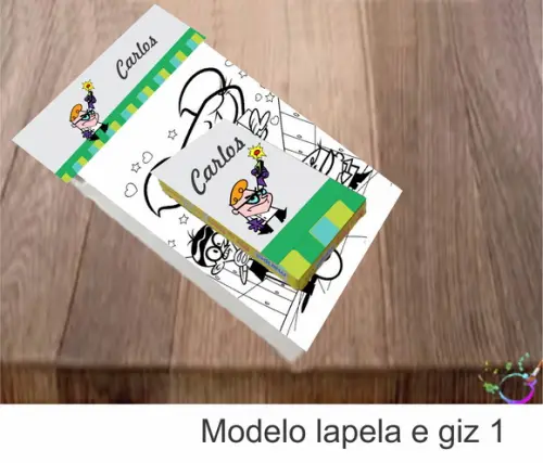 Desenhos de Colorir(caixa com Giz de Cera)-dexter