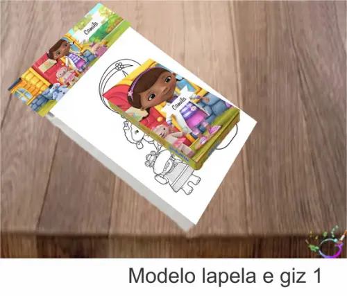 Desenhos de Colorir(caixa com Giz de Cera)-doutora