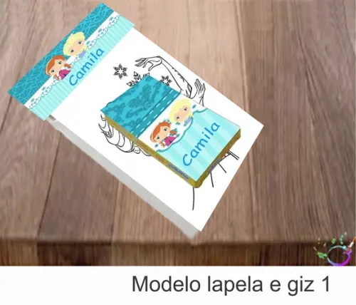 Desenhos de Colorir(caixa com Giz de Cera)-frozen