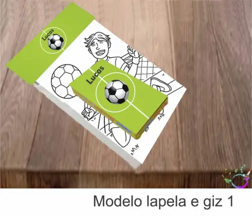Desenhos de Colorir(caixa com Giz de Cera)-futebol