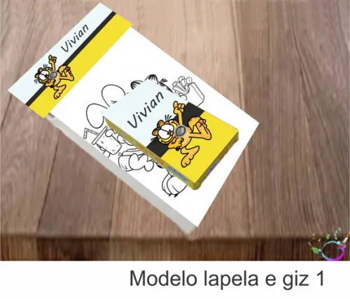 Desenhos de Colorir(caixa com Giz de Cera)-garfield