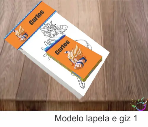 Desenhos de Colorir(caixa com Giz de Cera)-goku