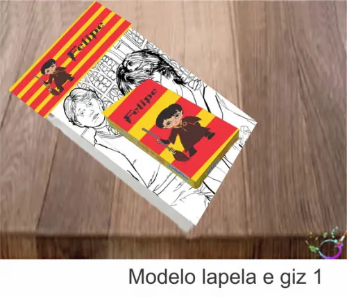 Desenhos de Colorir(caixa com Giz de Cera)-harry Potter