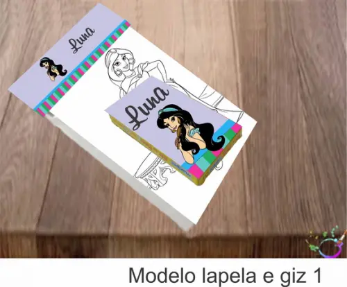 Desenhos de Colorir(caixa com Giz de Cera)-jasmine
