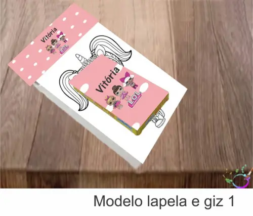Desenhos de Colorir(caixa com Giz de Cera)-lol