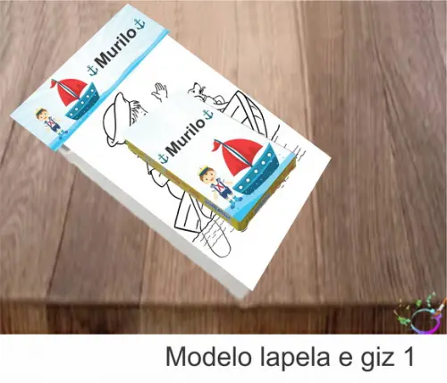 Desenhos de Colorir(caixa com Giz de Cera)-marinheiro