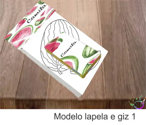 Desenhos de Colorir(caixa com Giz de Cera)-melancia