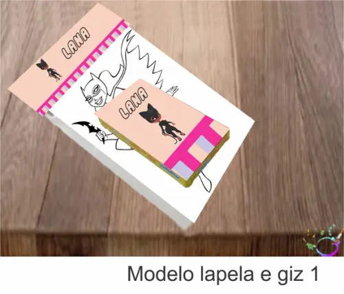 Desenhos de Colorir(caixa com Giz de Cera)-mulher Gato