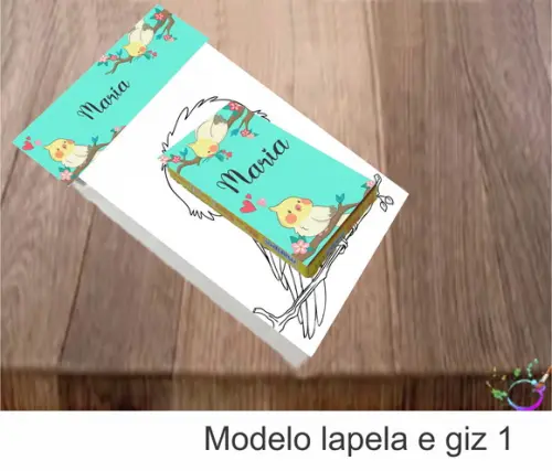 Desenhos de Colorir(caixa com Giz de Cera)-pássaros