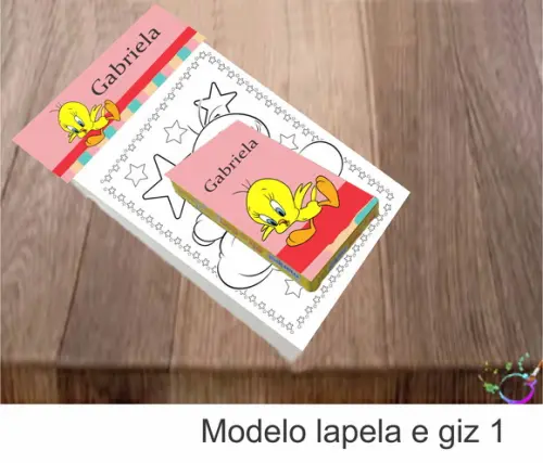 Desenhos de Colorir(caixa com Giz de Cera)-piu Piu