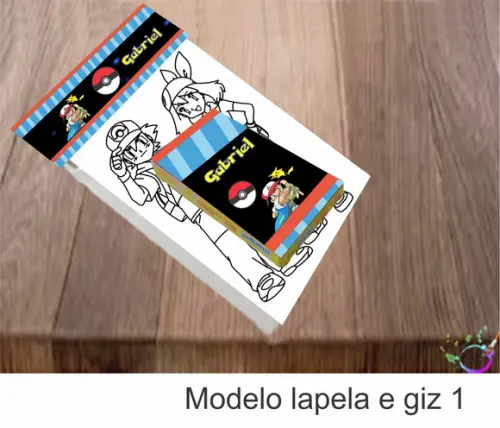 Desenhos de Colorir(caixa com Giz de Cera)-pokemon
