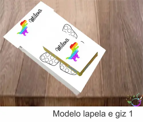 Desenhos de Colorir(caixa com Giz de Cera)-pop Fidget