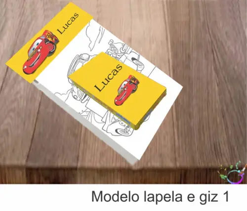 Desenhos de Colorir(caixa com Giz de Cera)-relâmpago