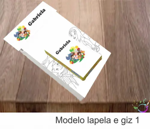 Desenhos de Colorir(caixa com Giz de Cera)-sitio