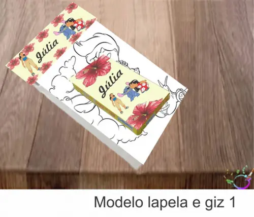 Desenhos de Colorir(caixa com Giz de Cera)-stitch e Lilo
