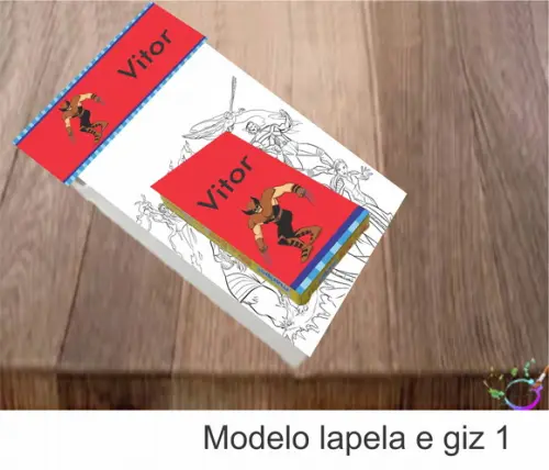 Desenhos de Colorir(caixa com Giz de Cera)-x Mens