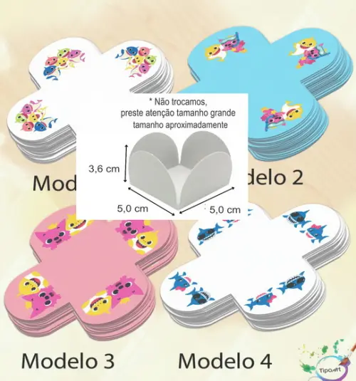 Forma para Doces Maiores-baby Shark