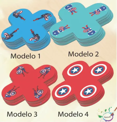 Forma para Doces Maiores-capitão America