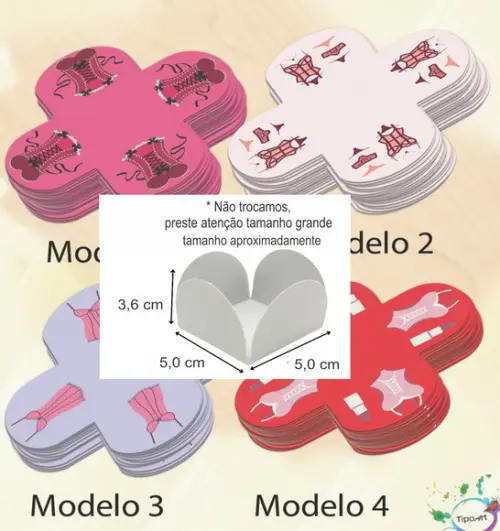 Forma para Doces Maiores-chá de Lingerie#2