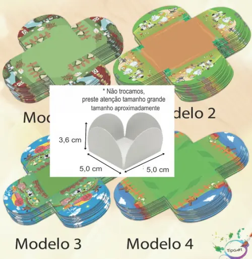 Forma para Doces Maiores-fazendinha