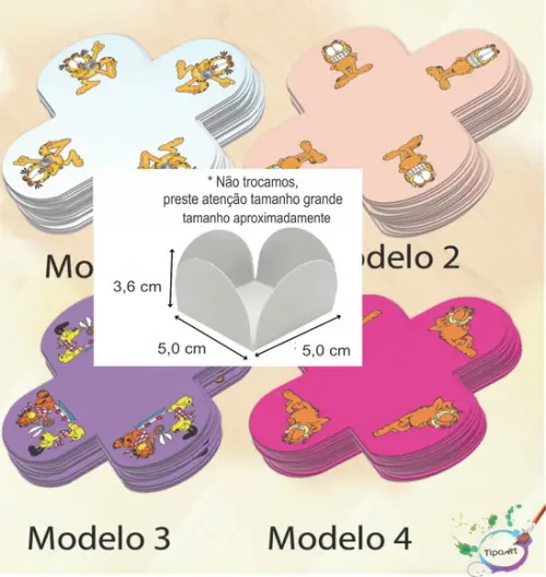 Forma para Doces Maiores-garfield