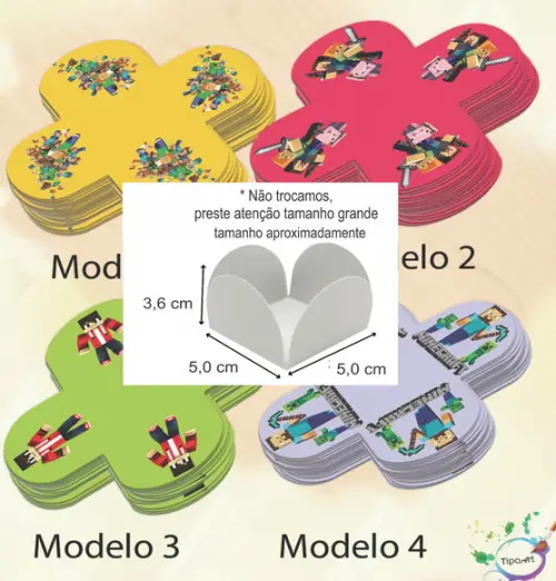 Forma para Doces Maiores-minecraft