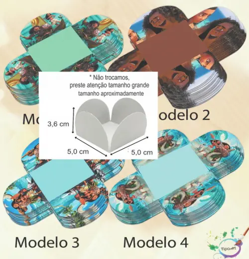 Forma para Doces Maiores-moana e Mauí