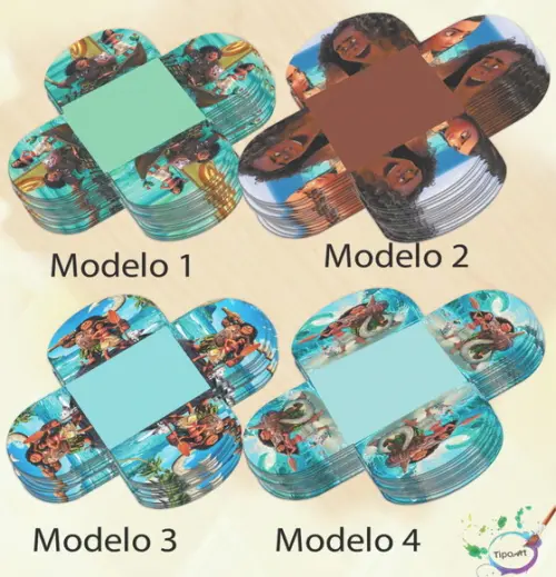Forma para Doces Maiores-moana e Mauí