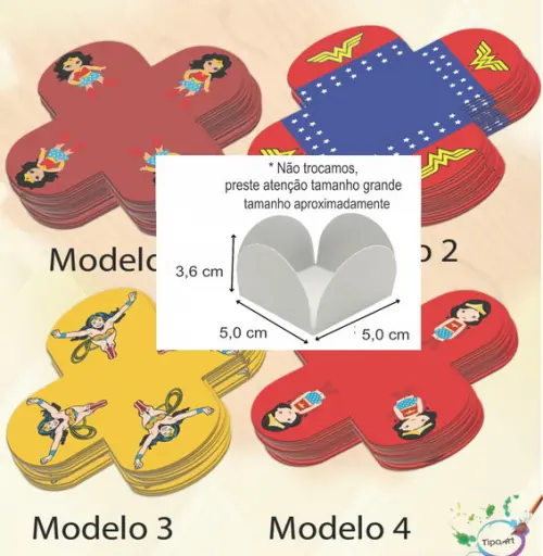 Forma para Doces Maiores-mulher Maravilha