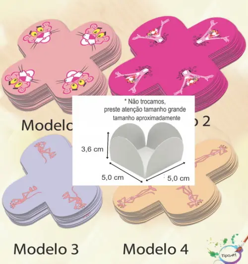 Forma para Doces Maiores-pantera Cor de Rosa