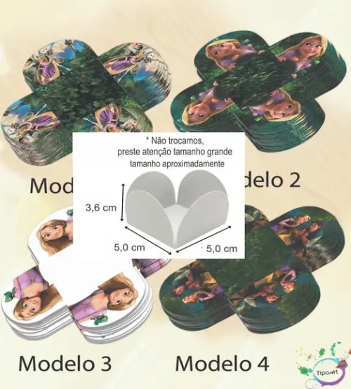 Forma para Doces Maiores-rapunzel
